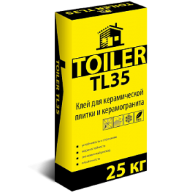TOILER TL35 Клей для керамогранита, тепл.пол,  внут/наружн, 25кг