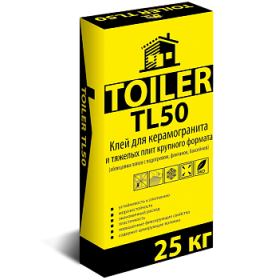 TOILER TL50 Клей для керамогр и тяж. плит крупного формата, 25кг