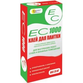 Клей для плитки ЕКАТЕРИНОДАРСКИЕ СМЕСИ (EC) 1000, 25кг