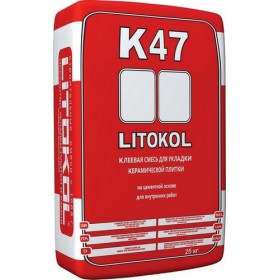Клей для плитки ЛИТОКОЛ LITOKOL К47, 25 кг