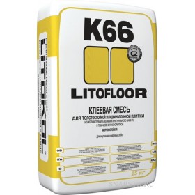 Клей для плитки ЛИТОКОЛ LITOKOL Litofloor К66, 25 кг